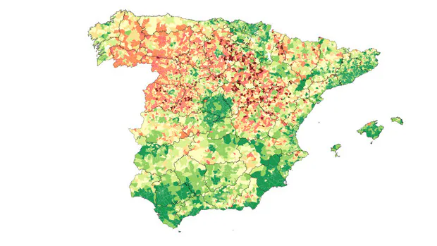 El mapa de la sequía demográfica: estos son los municipios con una tasa nula de nacimientos