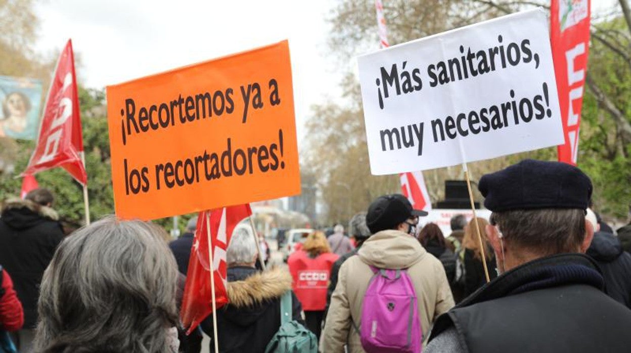 La manifestación de este domingo en Madrid ha concentrado a 300 personas