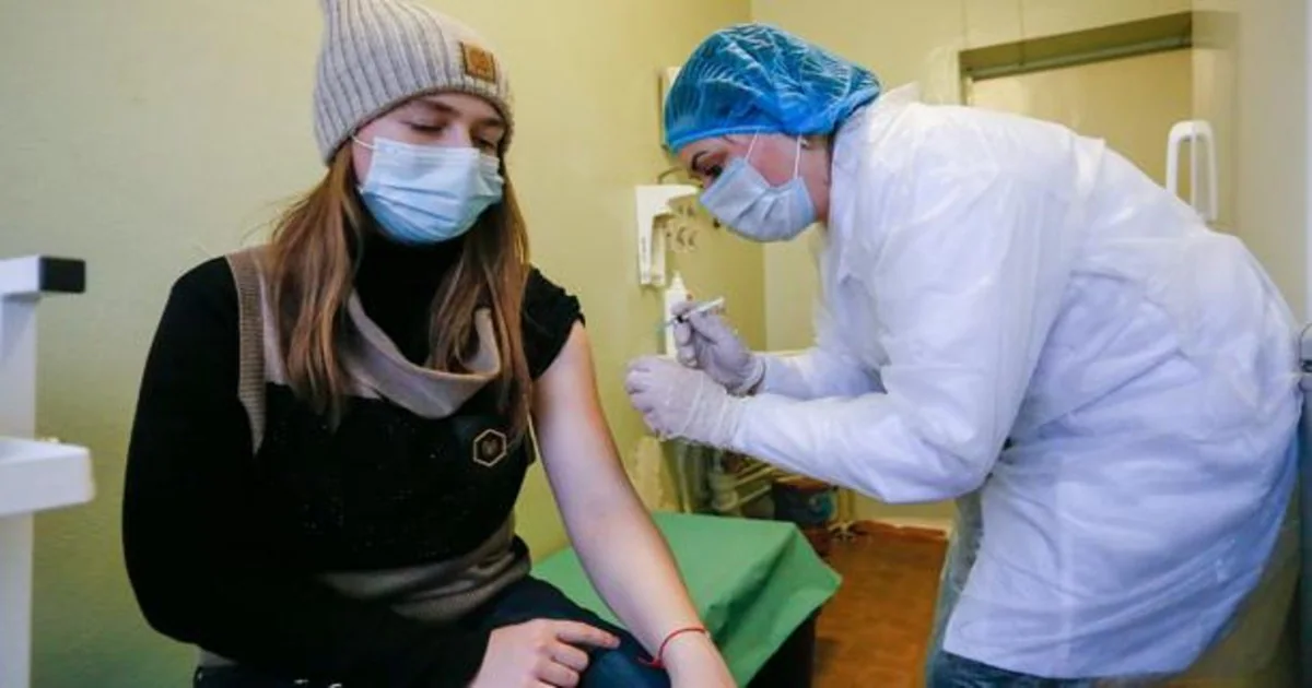 Febrero de 2021: vacunación en Donetsk