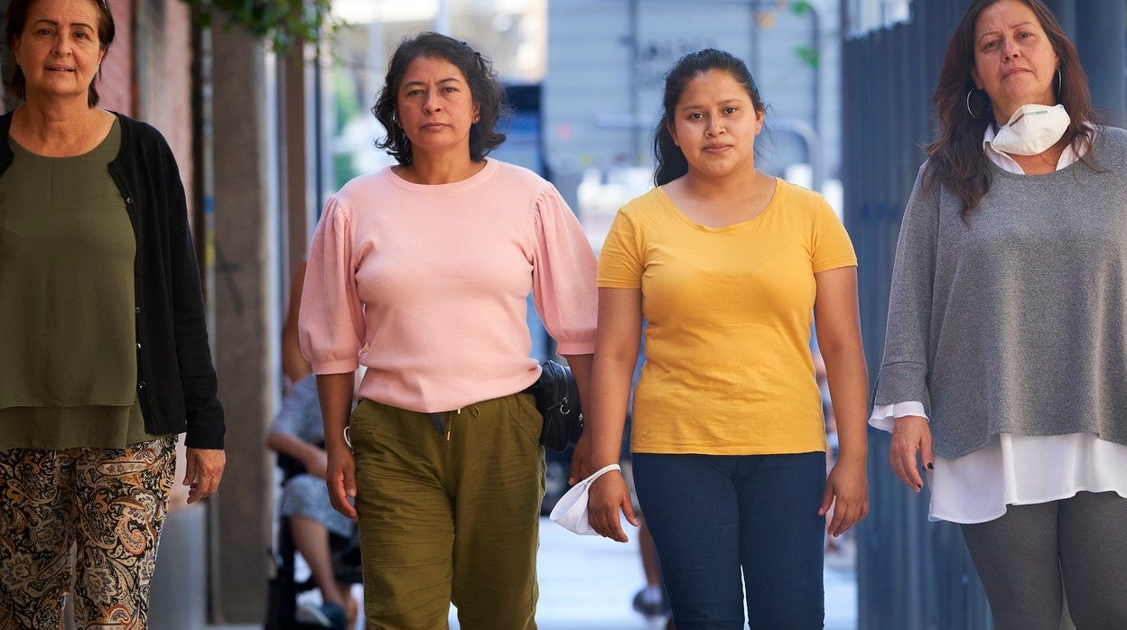 Mujeres sin hogar a causa de la pandemia del Covid-19, en Madrid