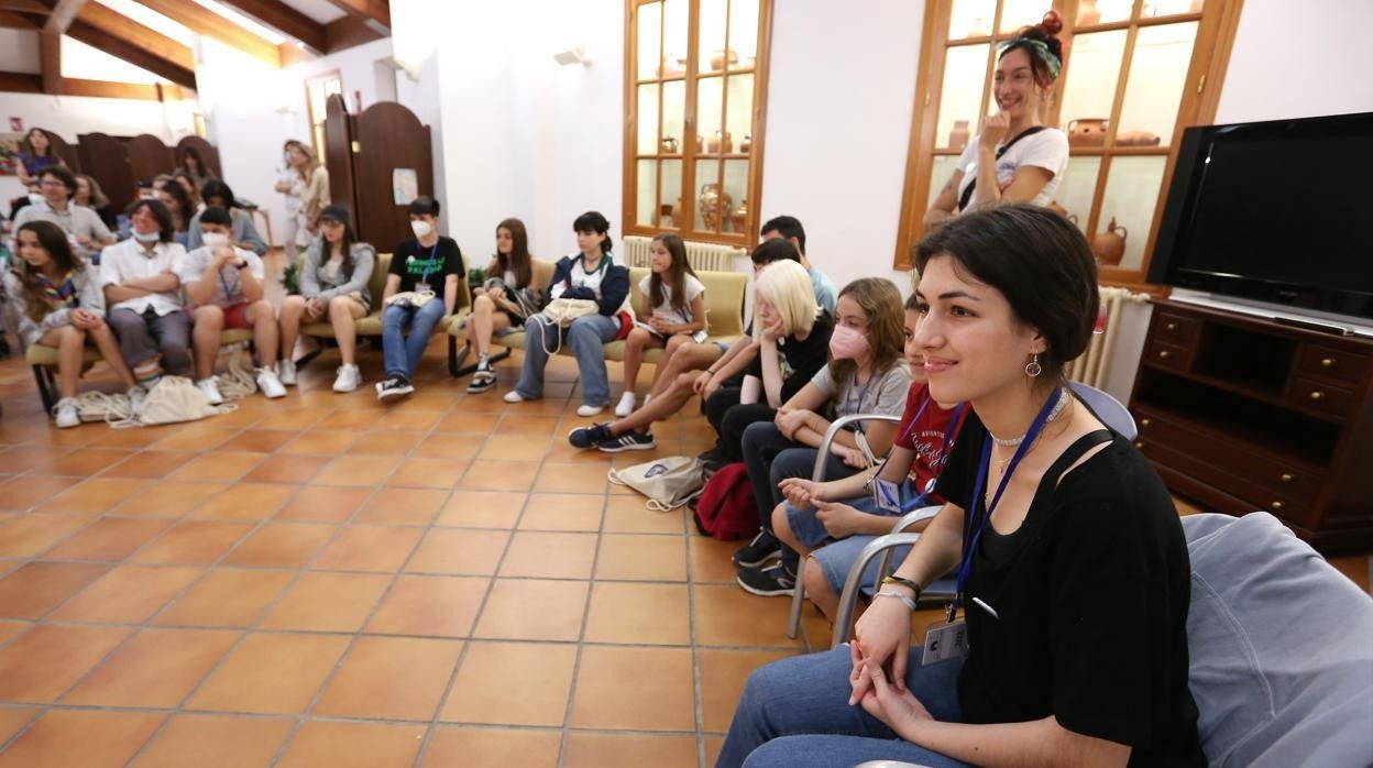 Los 34 niños y adolescentes que forman parte del Consejo de Participación, el sábado, en Toledo