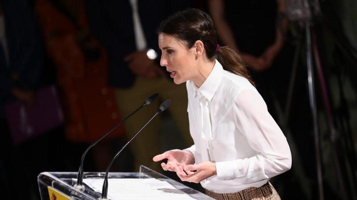 Irene Montero durante un acto este miércoles en Madrid