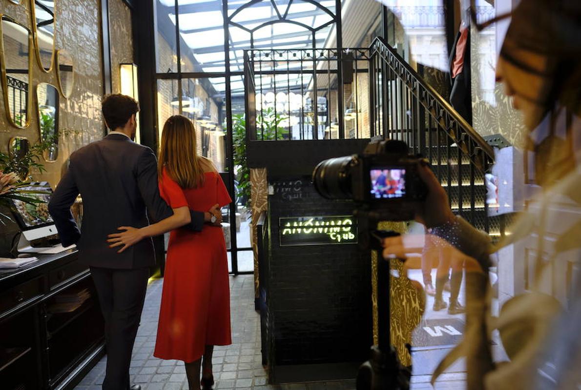 Durante la grabación del vídeo de lanzamiento