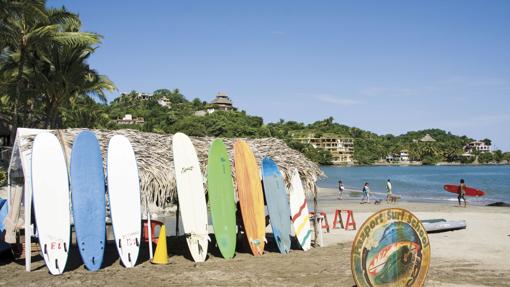 Tablas de surf en Sayulita