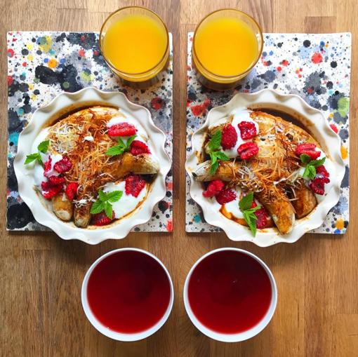 Desayuno simétrico