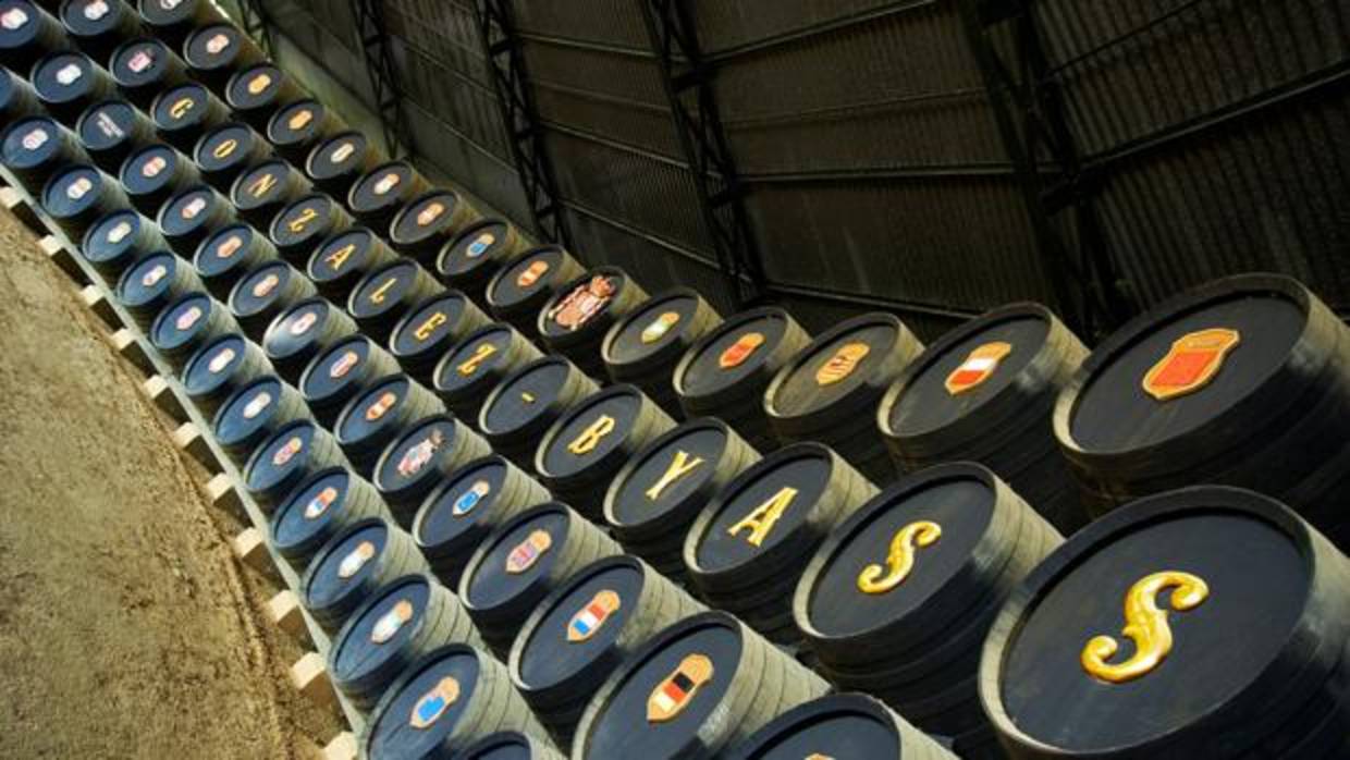 Barricas de vino de jerez