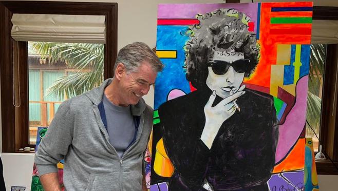 El actor compartió muy orgulloso una foto con su obra en redes sociales