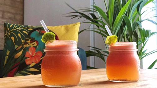 El zumo a base de sandía, naranja, agave y lima de RawCoco