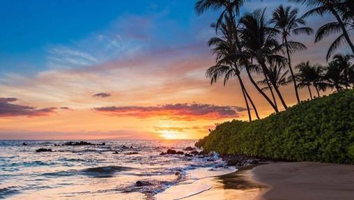 Puesta de sol en Honolulu