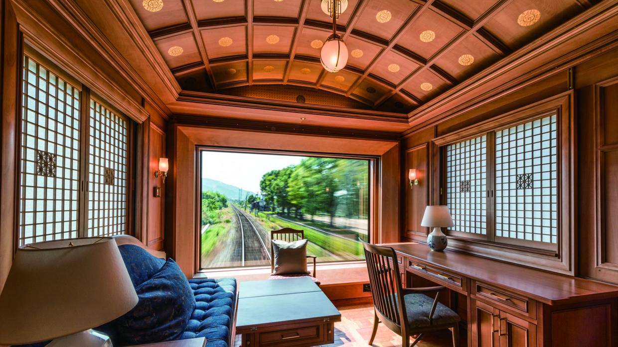 Uno de los salones del mítico tren