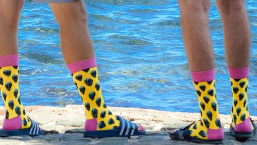 Los calcetines en verano, con mesura