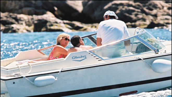 Diana y Dodi en sus últimas vacaciones en Saint Tropez