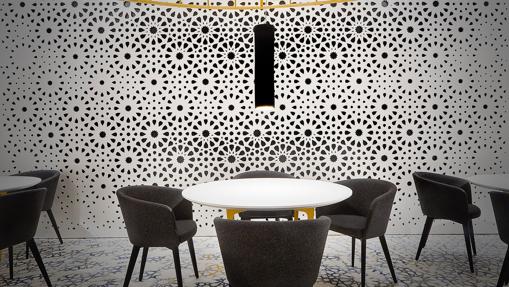 La sala de Noor, restaurante de cocina creativa que explora la cultura andalusí