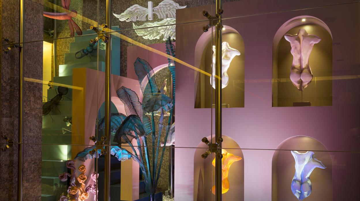 Parte de la obra "Quimera en tus formas" expuesta en el restaurante Santceloni