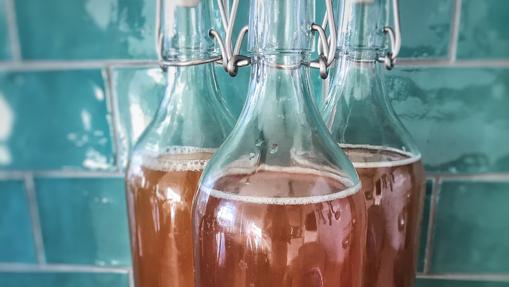 La kombucha contiene antioxidantes, vitaminas y aminoácidos entre otros componentes