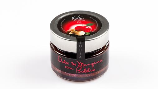 Dulce de manzana roja con boletus de Mykés Gourmet