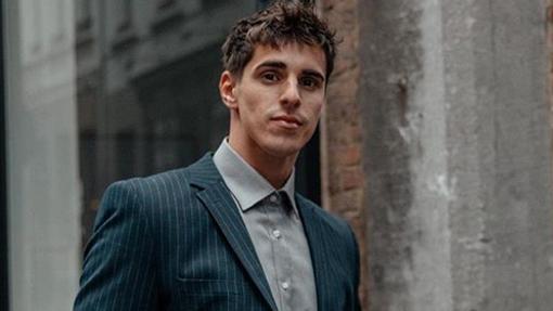 Traje de chaqueta con rayas verticales