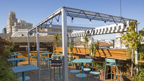 La terraza Ático 11 en Iberostar Las Letras Gran Vía