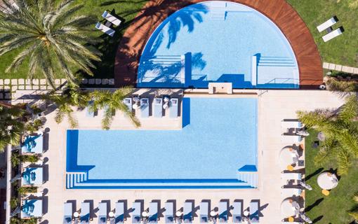 Vista aérea del Hotel Aguas de Ibiza