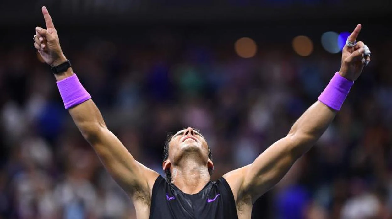 Rafa Nadal celebra su victoria en la final del US Open 2019