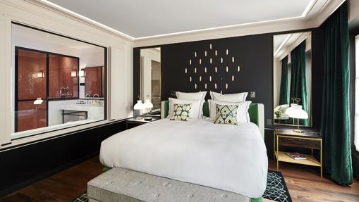 Una de las habitaciones del hotel