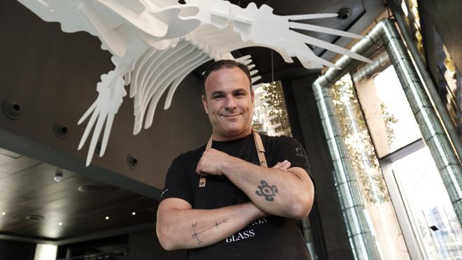 Ángel León en Glass Mar en el Hotel Urban de Madrid