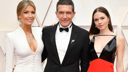 Nicole Kimpel, Antonio Banderas y Estela del Carmen Banderas