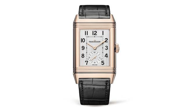 Reloj Jaeger-LeCoultre Reverso Classic Large Small Second Pink Gold con segundero pequeño incorpora dos husos horarios en ambas esferas y un segundero pequeño en el frontal (20.400 €).