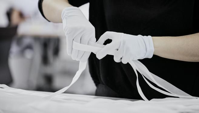 Confección de batas de protección de Louis Vuitton