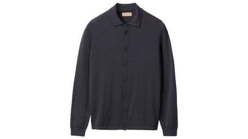 Camisa de piqué de algodón y seda, de Falconeri (267€).