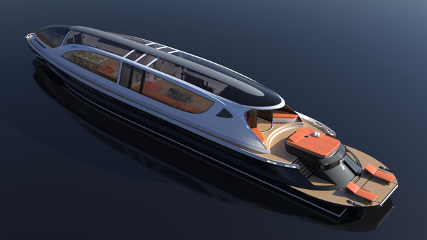 Xenos, el súper yate que viene con un exclusivo Bugatti en su interior