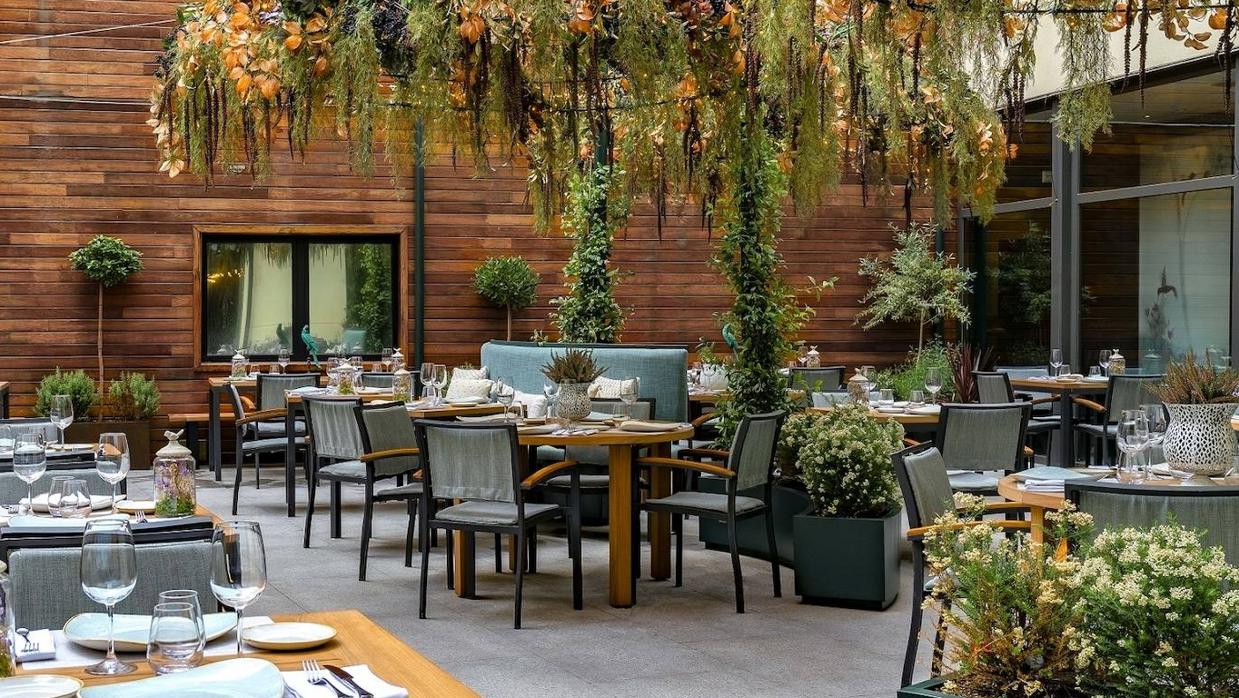 Un patio escondido en el Barrio de las Letras.