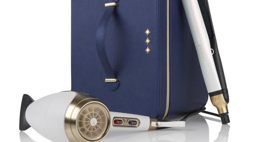 Cofre Ghd Deluxe Set con secador Ghd Helios y Styler Ghd Platinum+ edición limitada