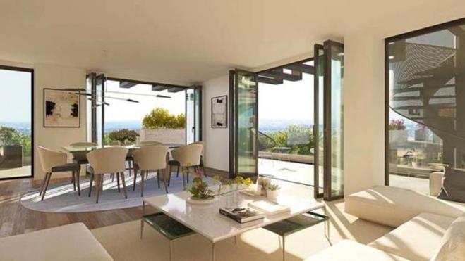 El salón tendrá amplios ventanales y terraza