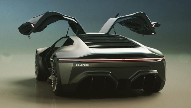 Tres semanas es lo que necesitó este diseñador español para crear su prototipo moderno del DeLorean