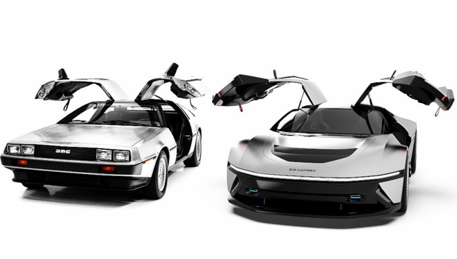 Comparativa del DeLorean de Regreso al futuro y del prototipo de Ángel Guerra