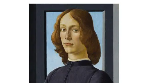 El retrato Hombre joven sujetando un medallón de Botticelli subastado por Sotheby's