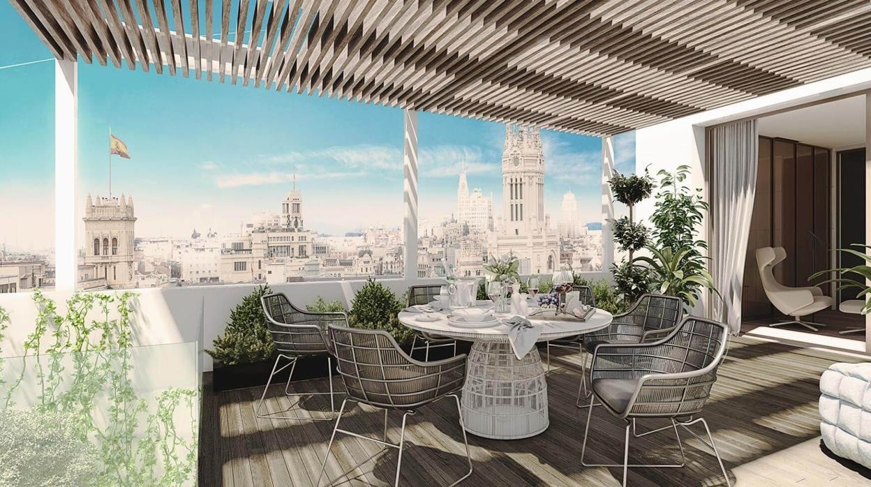 El ático posee unas vistas privilegiadas de la ciudad