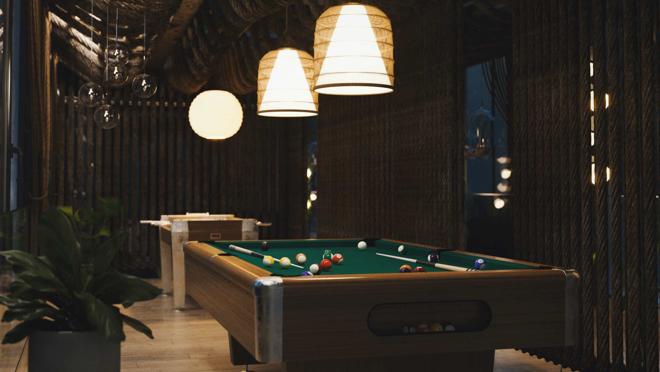 En la tercera planta hay una zona recreativa y gimnasio