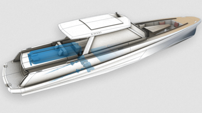 Esta embarcación tiene 12 metros de longitud y capacidad para 12 personas