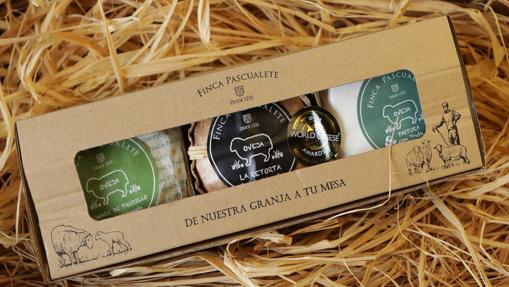 Caja con tres variedades premiadas de Finca Pascualete