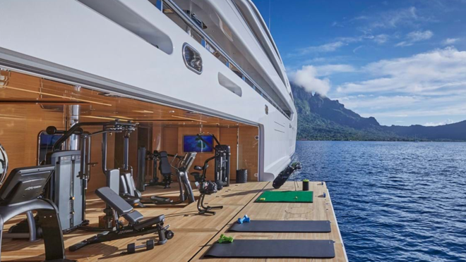 El megayate puede alcanzar una velocidad máxima de 18,5 nudos