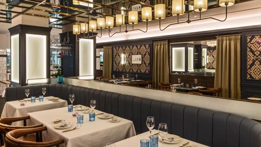 Salón del restaurante Casa Lobo ubicado en el Gran Hotel Inglés