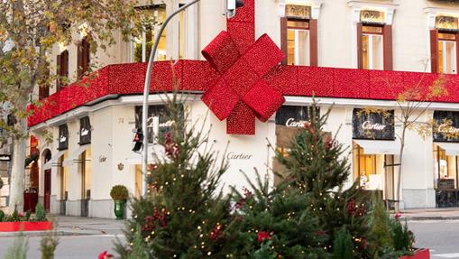 Decoración en la boitique Cartier en ediciones anteriores