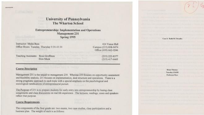 Uno de los exámenes subastados