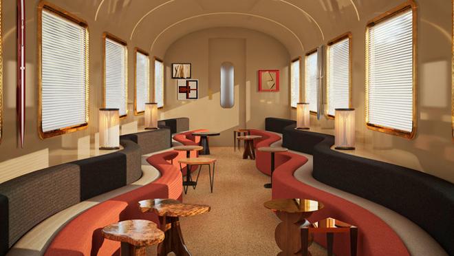 Render del Lounge del Dolce Vita