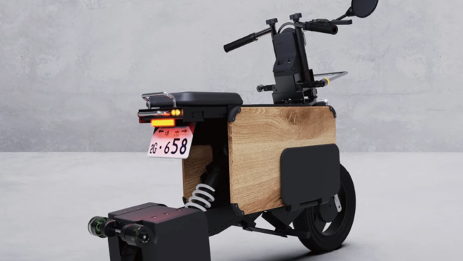 El motor eléctrico de esta moto es de 600 W