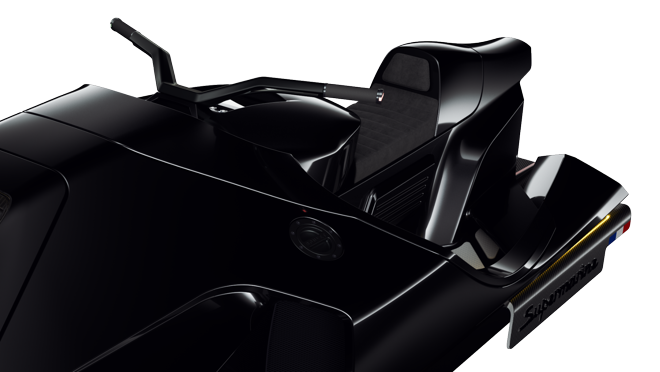 Bajo el sillín hay hasta un soporte para champán