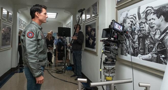 Tom Cruise durante el rodaje de la película