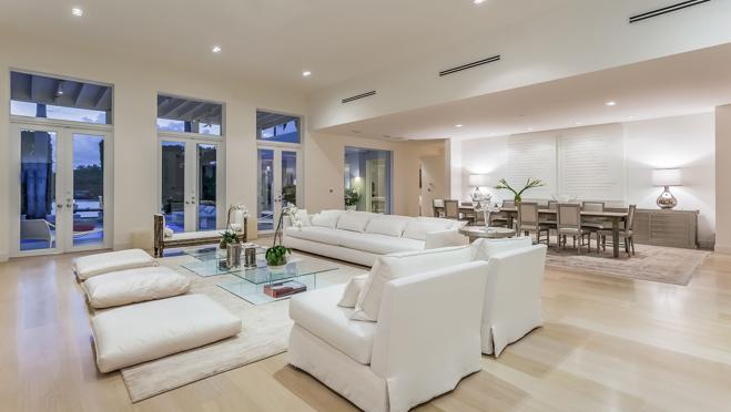 Imagen de la sala de estar-comedor